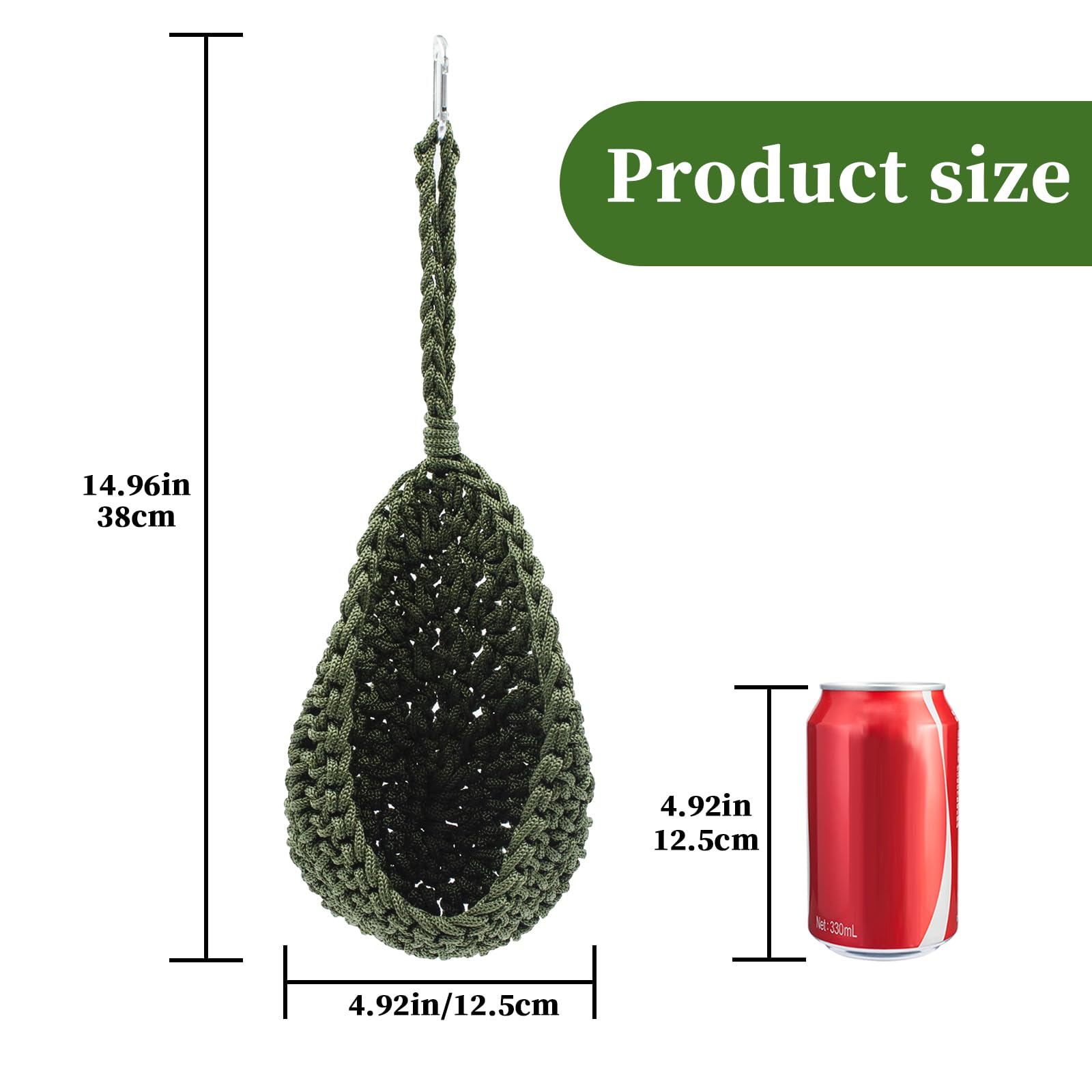 Snake Tank Accessories, Hanging Nylon Woven Hammock for Reptile, Habitat Enrichment Accessories for Snake, Gecko and Other Small Animals - 3