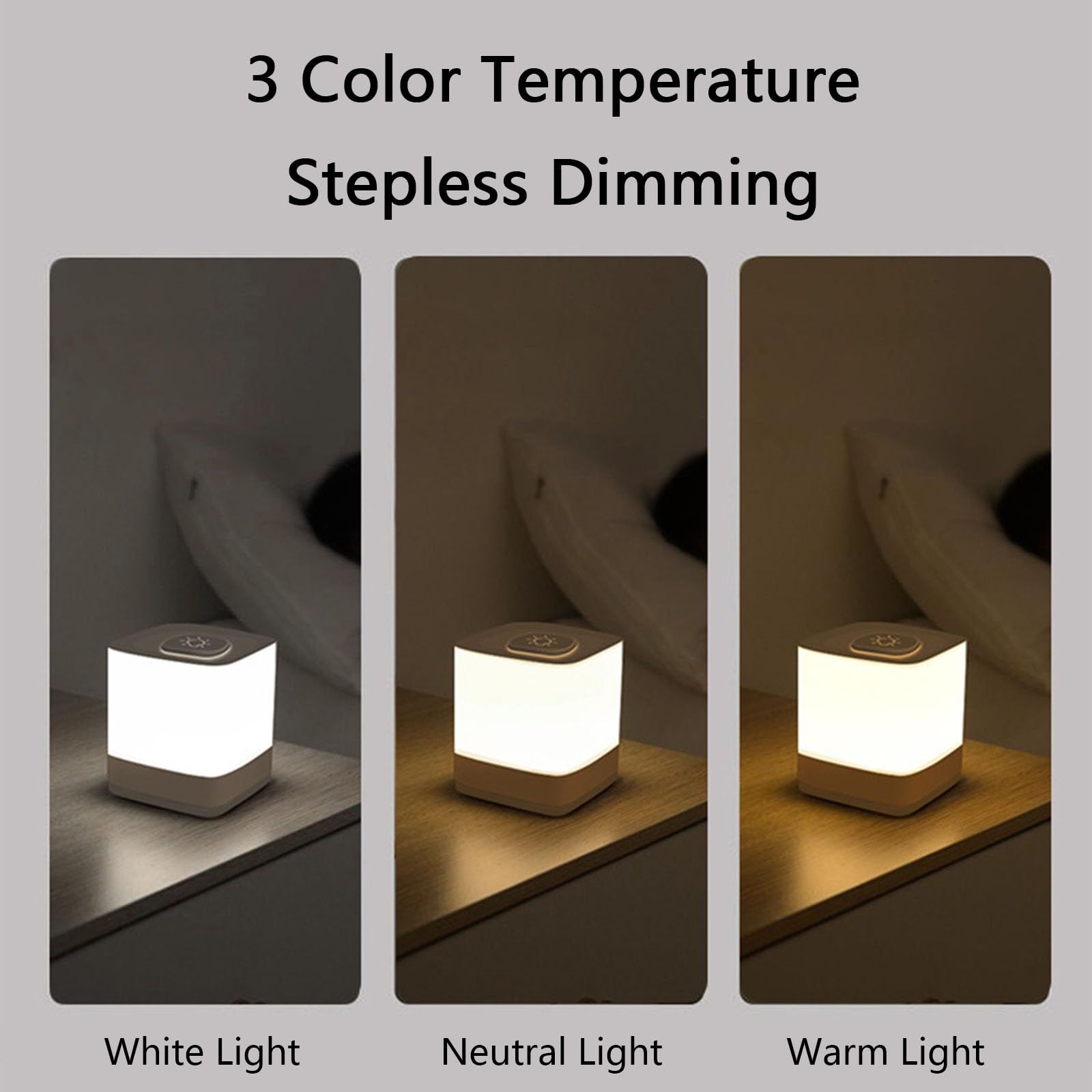 Schattig Konijntje Baby Nachtlampje Kids Lamp, LED Draagbare Dieren Siliconen Lichten, USB Oplaadbare Nachtlampjes voor
