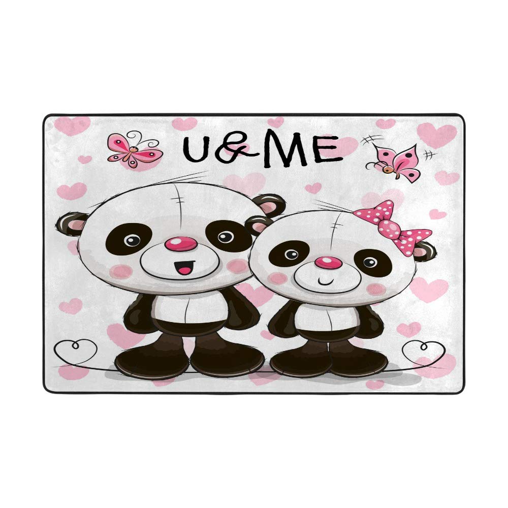 Tapis de salon moderne You and Me CHEHONG en polyester 150x100cm