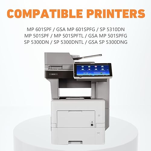 Miniatura 2 de hehua Cartucho de tóner compatible MP 501 601 para Ricoh 407823 MP 601 MP 501 para SP 5300dn MP 501SPF MP 601SPF 5300 SP 5310dn (25,000 páginas,