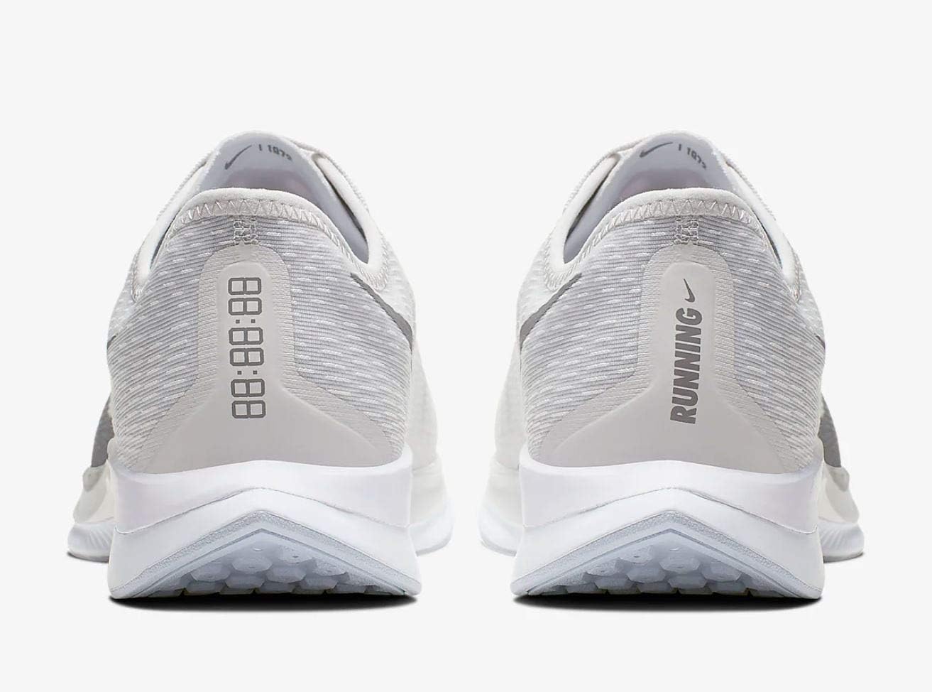 Nike Mens Zoom Pegasus Turbo 2 Running Shoes (8.5-M, Grey/White)