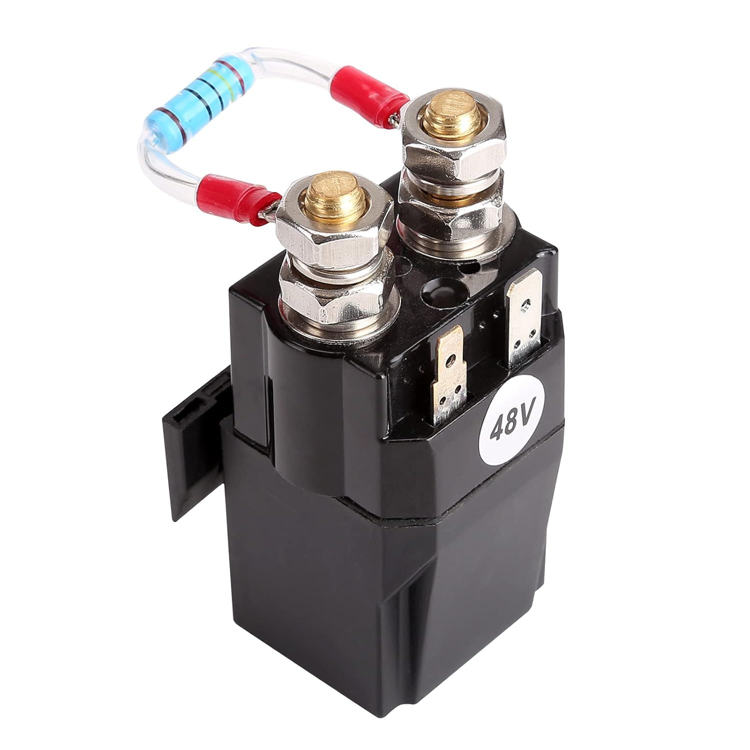 10L0L Golf Cart Solénoïde 48 V 200 A avec résistance pour Club Car DS & Precedent & Tempo modèles à partir de 2015, remplace OEM # 102865901, 1028659-01, 1014947