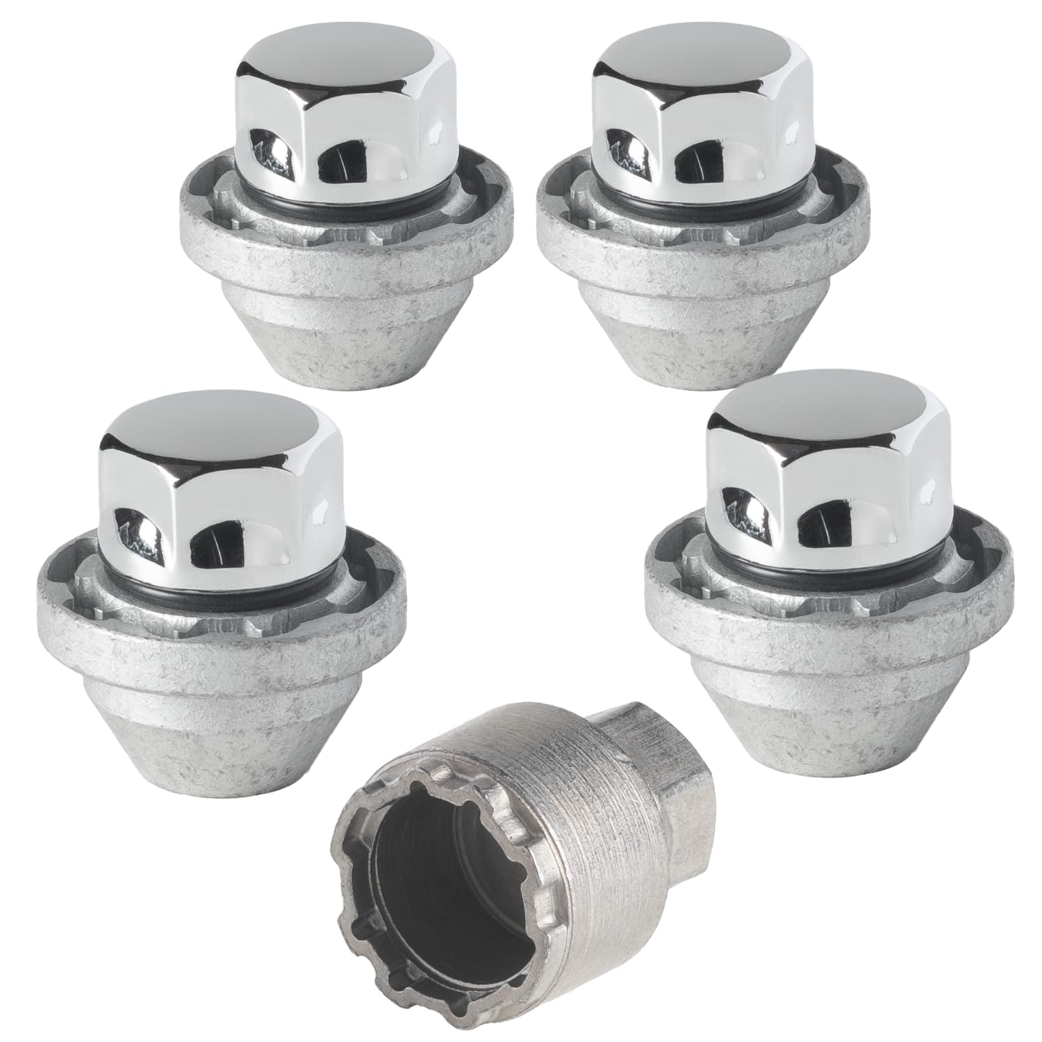 Amazon.com: Farad GalaxyLock DCH7/M Chromed Lug nut Wheel-Locks