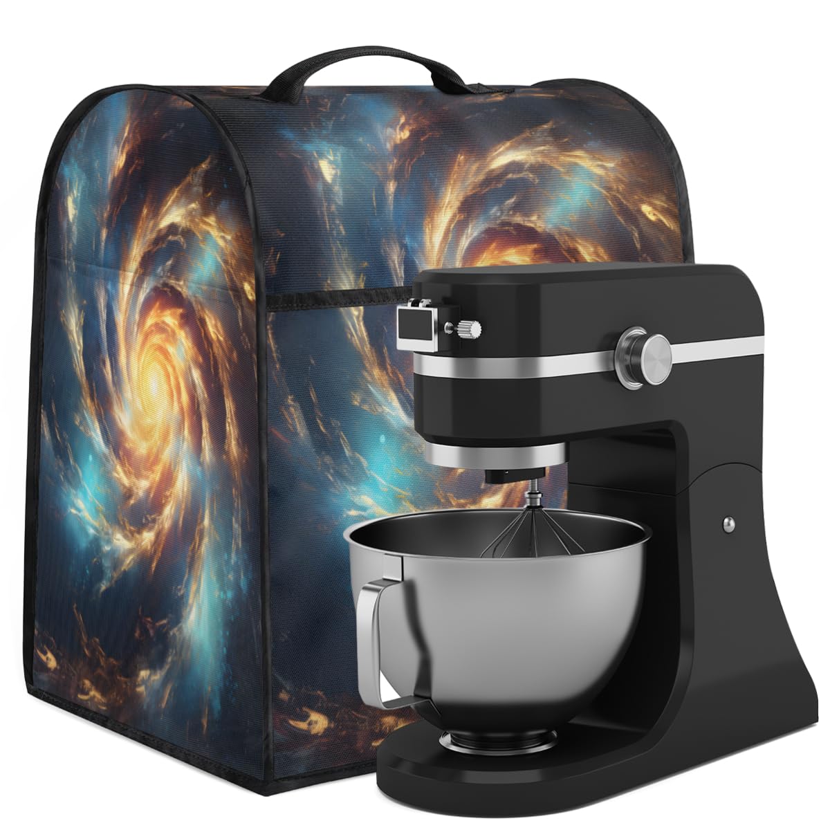Coffee Maker Cover Galaxy Universe Kitchen Appliance Covers Small Appliance Covers Blender Cover Juicer Cover Dust Covers for Kitchen Appliances with Top Handle and Pockets,Washable,C585