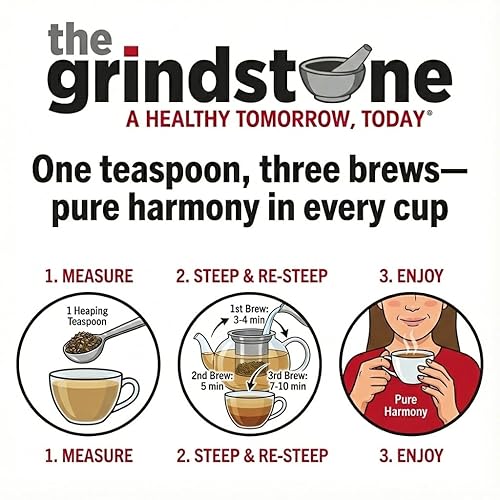 Miniatura 5 de Grindstone, té orgánico de hierba de limón y jengibre, colección de té de bienestar, té de infusión de hierbas de hojas sueltas, sin cafeína, tarros