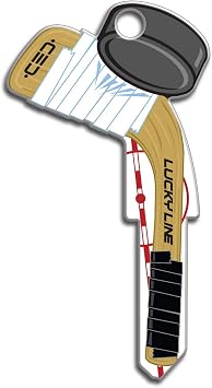 Lucky Line Key Shapes, Hockey, House Key Blank, KW1/11, 1 Key B130K