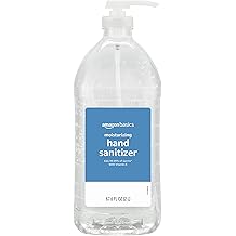 Amazon Basics Hand Sanitizer, Original Scent, Contains 62% Ethyl Alcohol, 67.60 Fl Oz (Pack of 1) (Previously Solimo