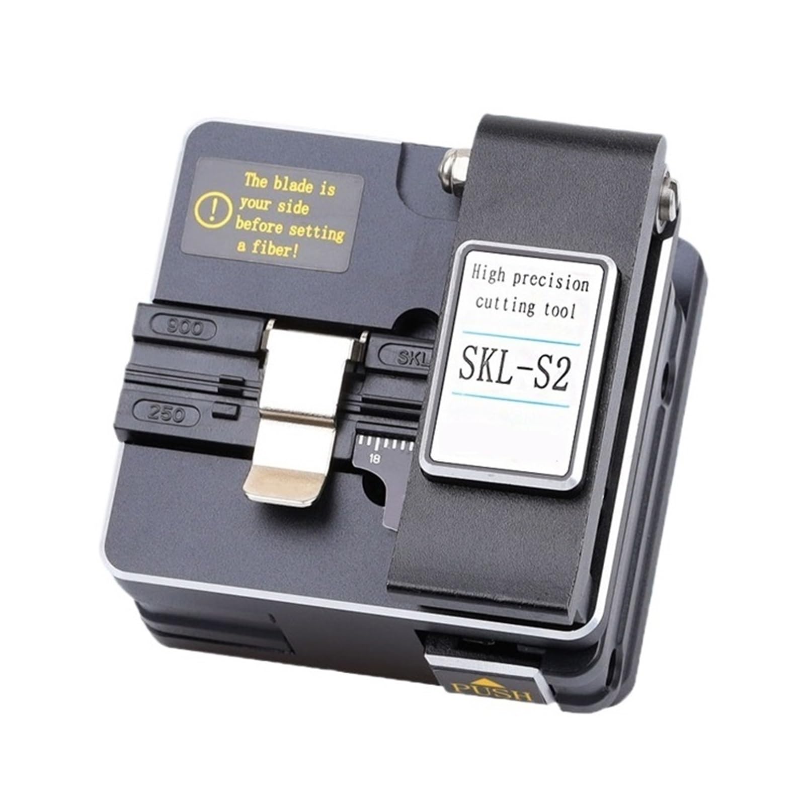 Optical Fiber Cleaver, Fiber Cleaver High Precision SKL-S2 Cutting Tool Cable Cutter Optical FTTH Kit Pigtail Stripper