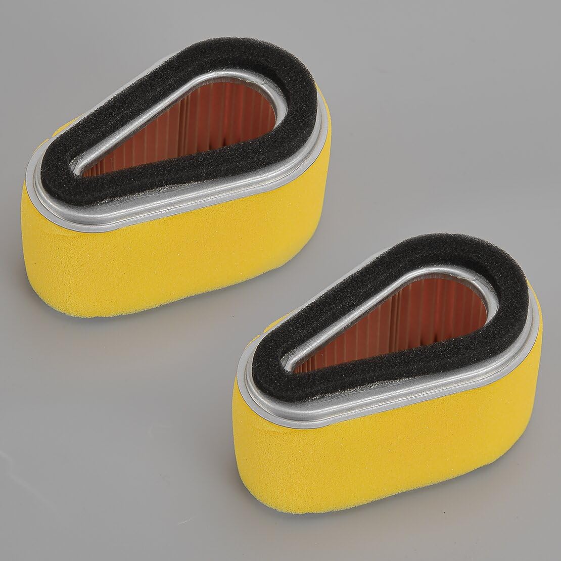 2 filtros de aire con prefiltro de espuma compatible con motor Kawasaki FC150V VC150V F615V 11013-2118