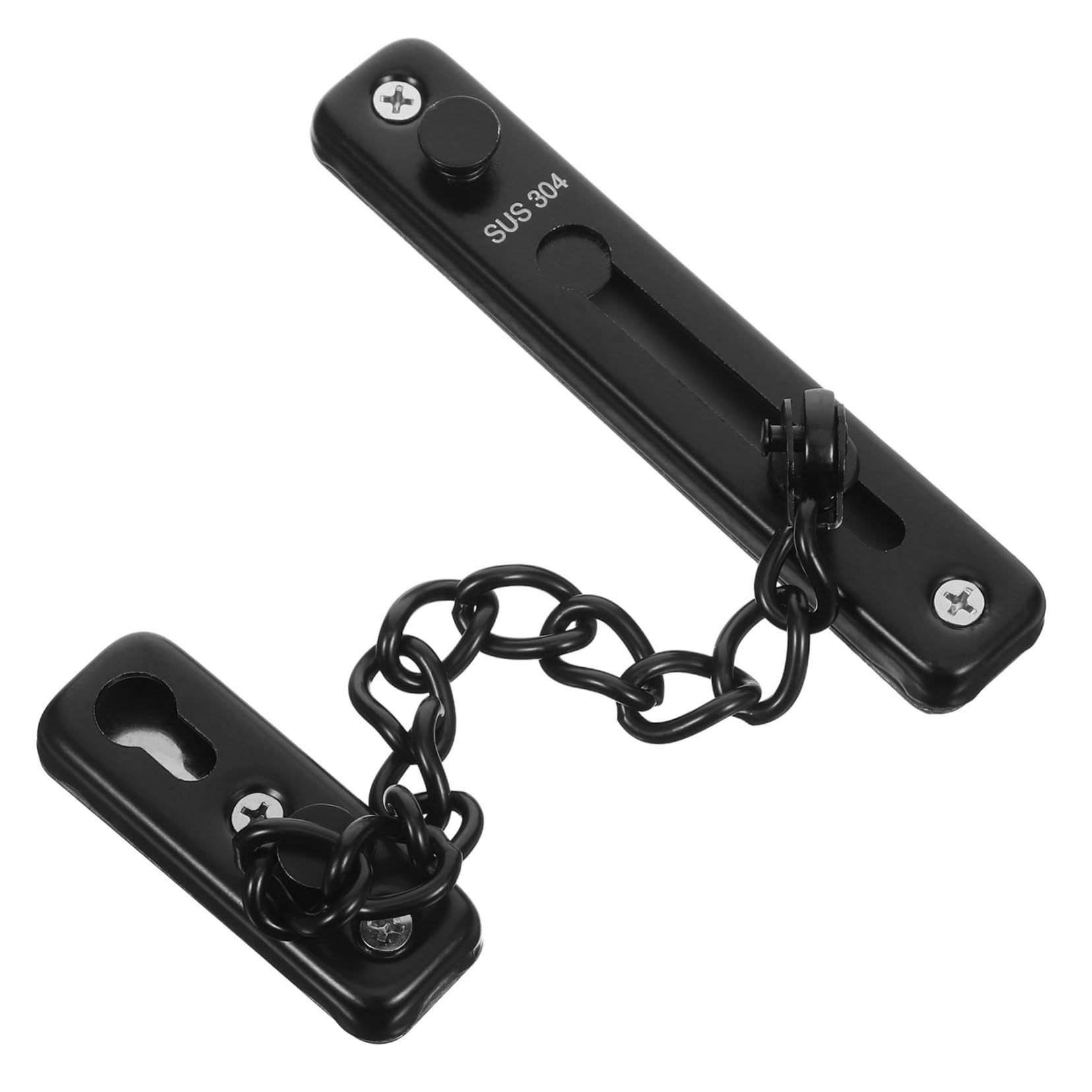 Cerradura de cadena antirrobo sin taladro para proteger puertas de hotel y hogar
