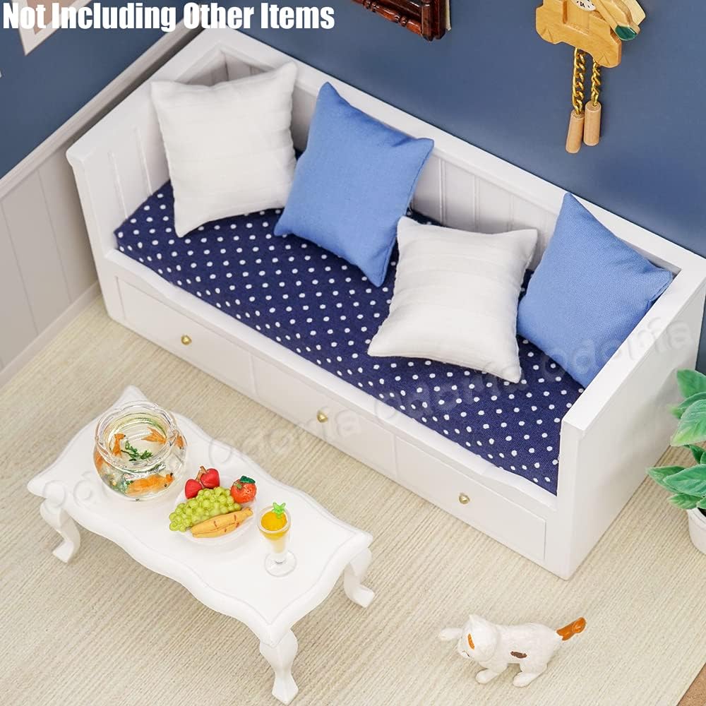 Odoria 1/12 Scale Miniature Couch Sofa Day Bed Dollhouse Furniture Accessories for 6 inch Dolls