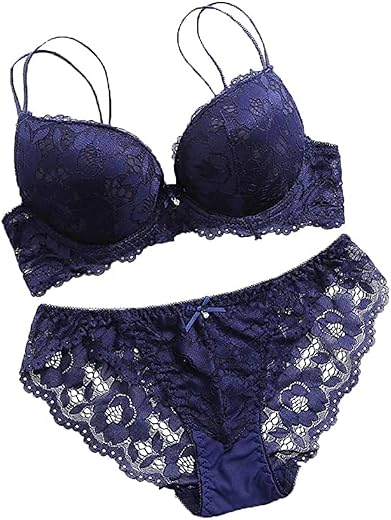 M R Shopzilla Women's Lingerie Sexy Push up Lace Bra | Underwear Bikini & Panties Set | Underwired Lingerie Set for Women...