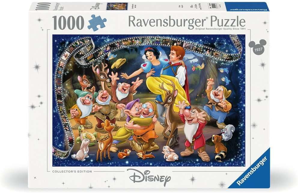 Ravensburger Disney Collector's Edition Snow White 1000 Piece Jigsaw Puzzle for Adults - 12000310 - Handcrafted Tooling, Made in Germany, Every Piece Fits Together Perfectly