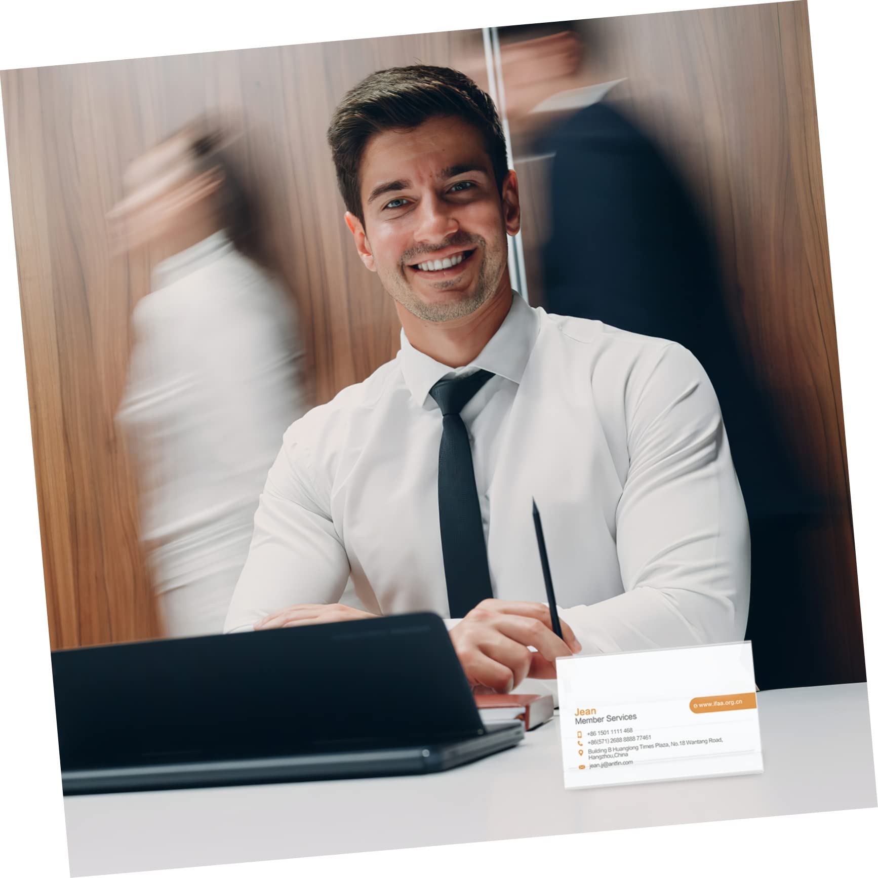 HOMSFOU 4 Sätze Teiliges Acryl Namensschild V Förmiger Tischaufsteller Für Konferenzen Und Veranstaltungen Doppelseitige Präsentation Für Meetings Restaurants Und Hotels 10 Stück * 4
