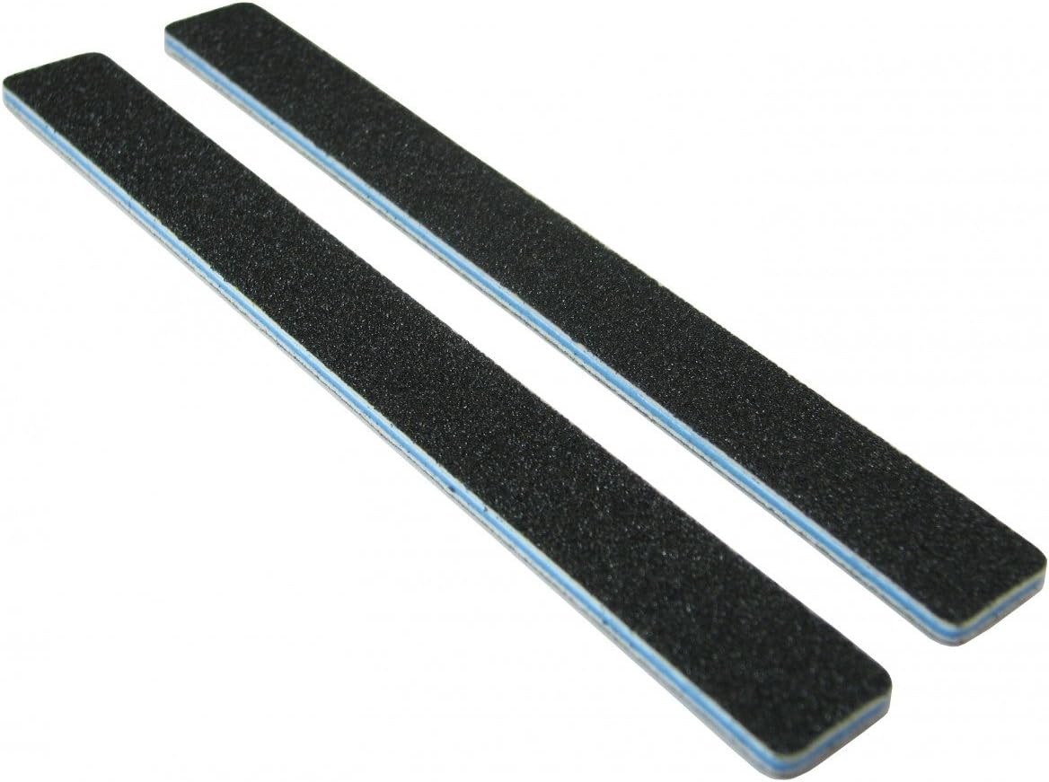 Standard Black 80/80 (Blue Ctr) Square End Nail File 50 Pack