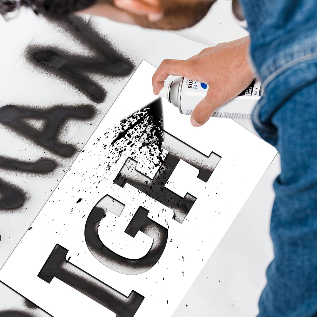 Custom Reusable Stencils, Personalized Text Stencil for Spray Painting & Sign Making, Durable Plastic, Metal & Wood Stencils, Multiple Material Options, Custom Stencil - Image 6