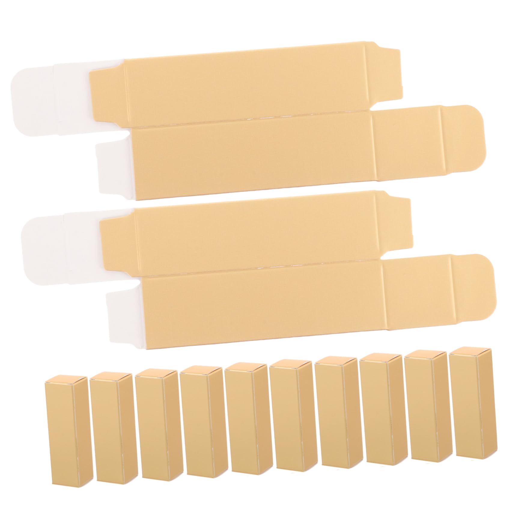 BESTYASH 4 Sätze Geschenkboxen Für Lippenstifte Leere Papierboxen Für Lipgloss Verpackungsboxen Für Faltbare Aufbewahrungsbehälter Für Lippenpflege Und Parfum Für Reisen Und 50 Stück * 4