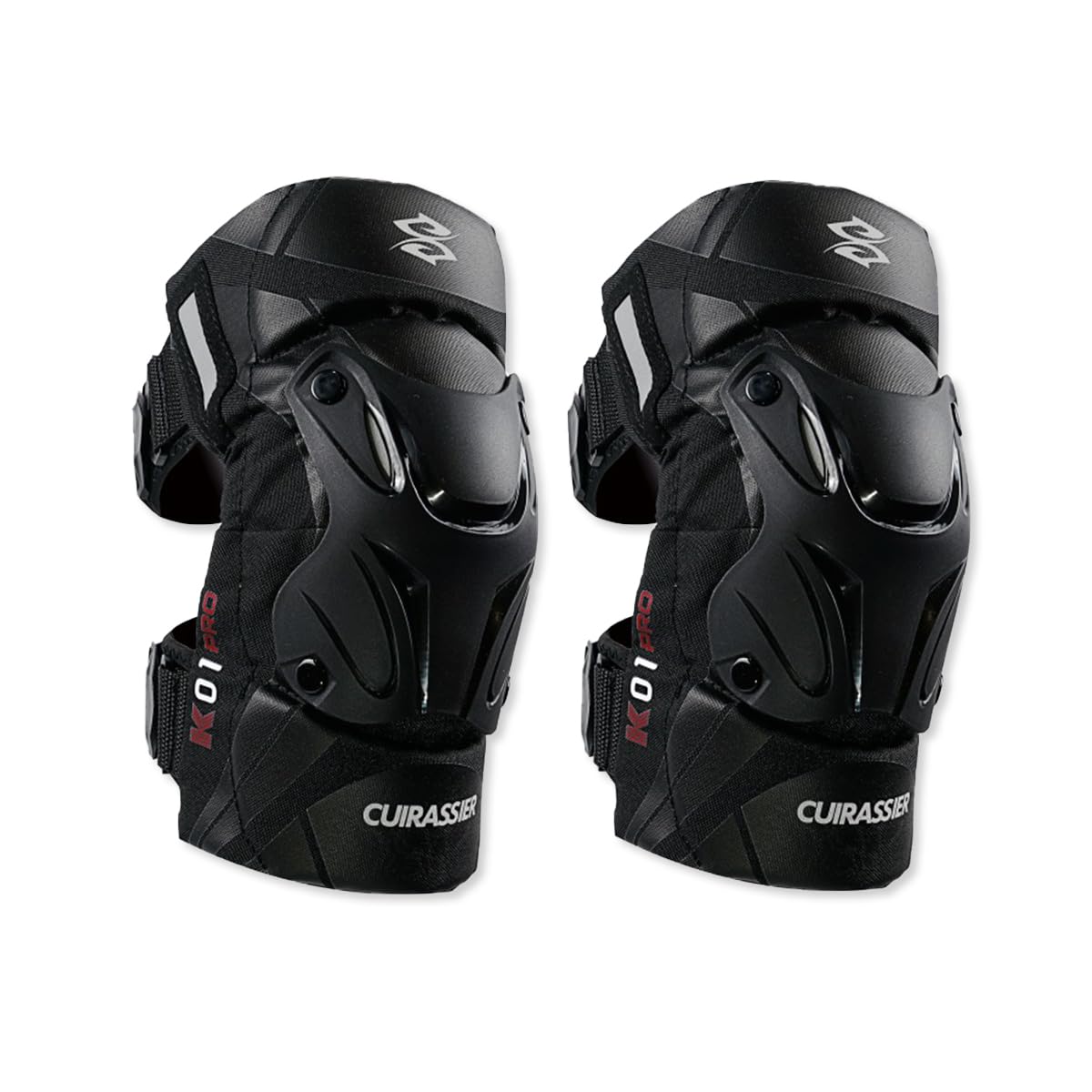 2 Pezzi di Ginocchiere da Moto,Ginocchiere Moto,Ginocchiere MTB con Scocca Robusta e Ammortizzazione Morbida,Ginocchiere Motocross Regolabili per 40 a 90 KG