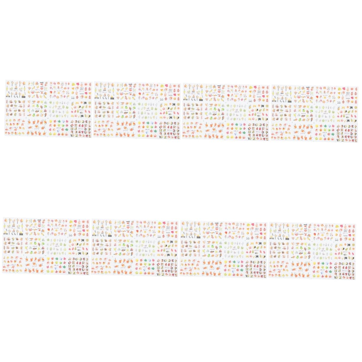 FRCOLOR 32 Pièces Autocollants D'art D'ongle Clou Transfert D'autocollants à Ongles En Filigrane Décor D'ongles Décor D'art D'ongle Ongles Autocollants Action De Grâces Papier