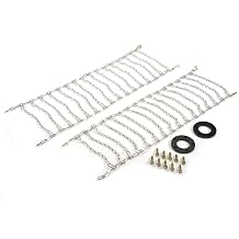 Grasshopper Mower Tire Chain Kit, For 20" or Smaller Turf-Style Drive Tires Provide Extra Grip on Icy Surfaces, Includes Wheel Spacers and Longer Lug Bolts, OEM 504745