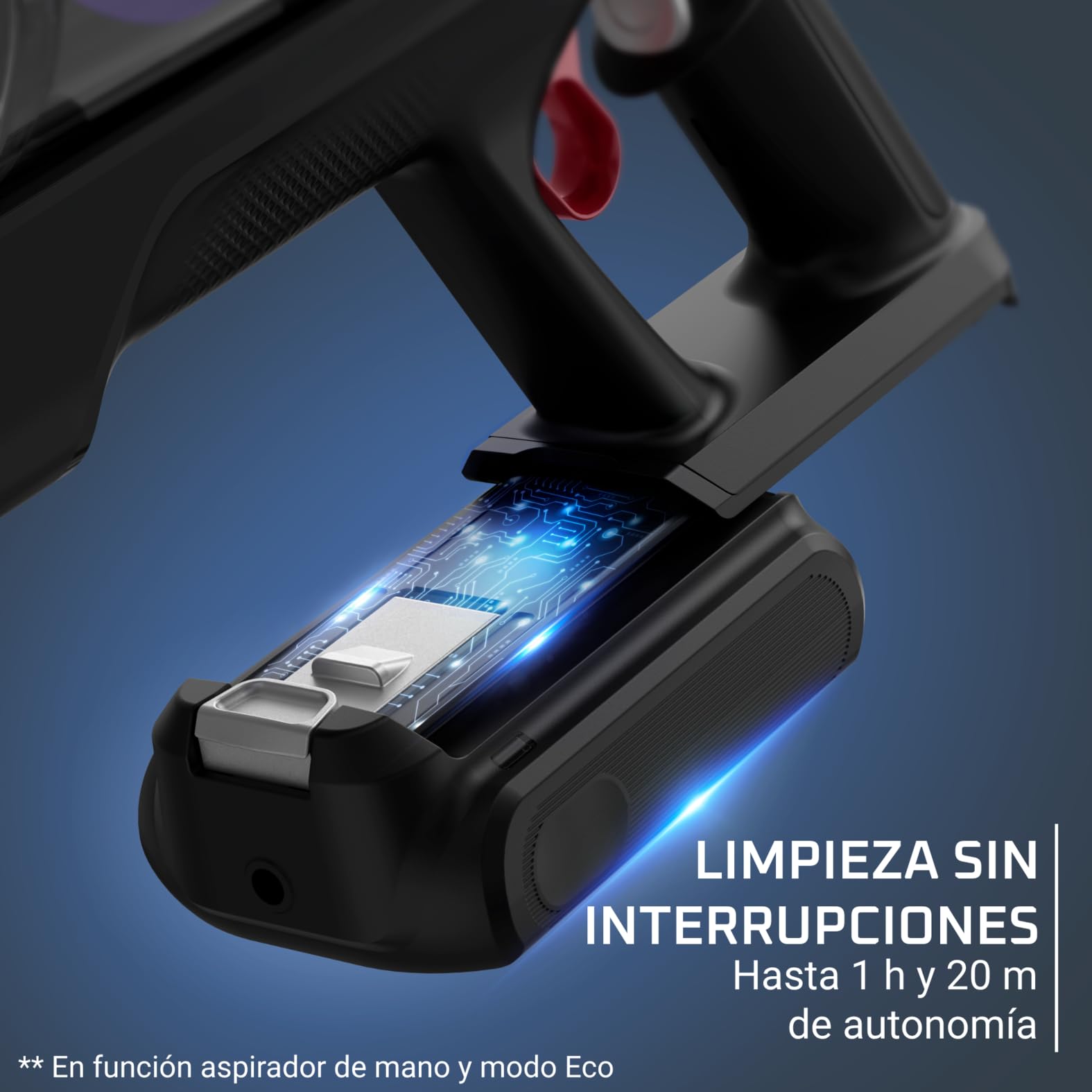 Rowenta X-Force Flex 9.80, Aspirador Escoba Sin Cable, Autonomía de 1h20, Limpieza 4 en 1, Ultraligera, Alta filtración, Modelo para Alérgicos, RH7L35E0