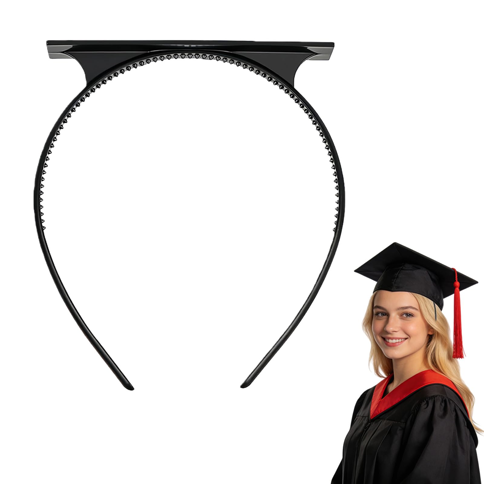 AWSOLAR Elasticity Graduation Cap Headband, Anti-slip Grad Cap Headband, Graduation Accessories