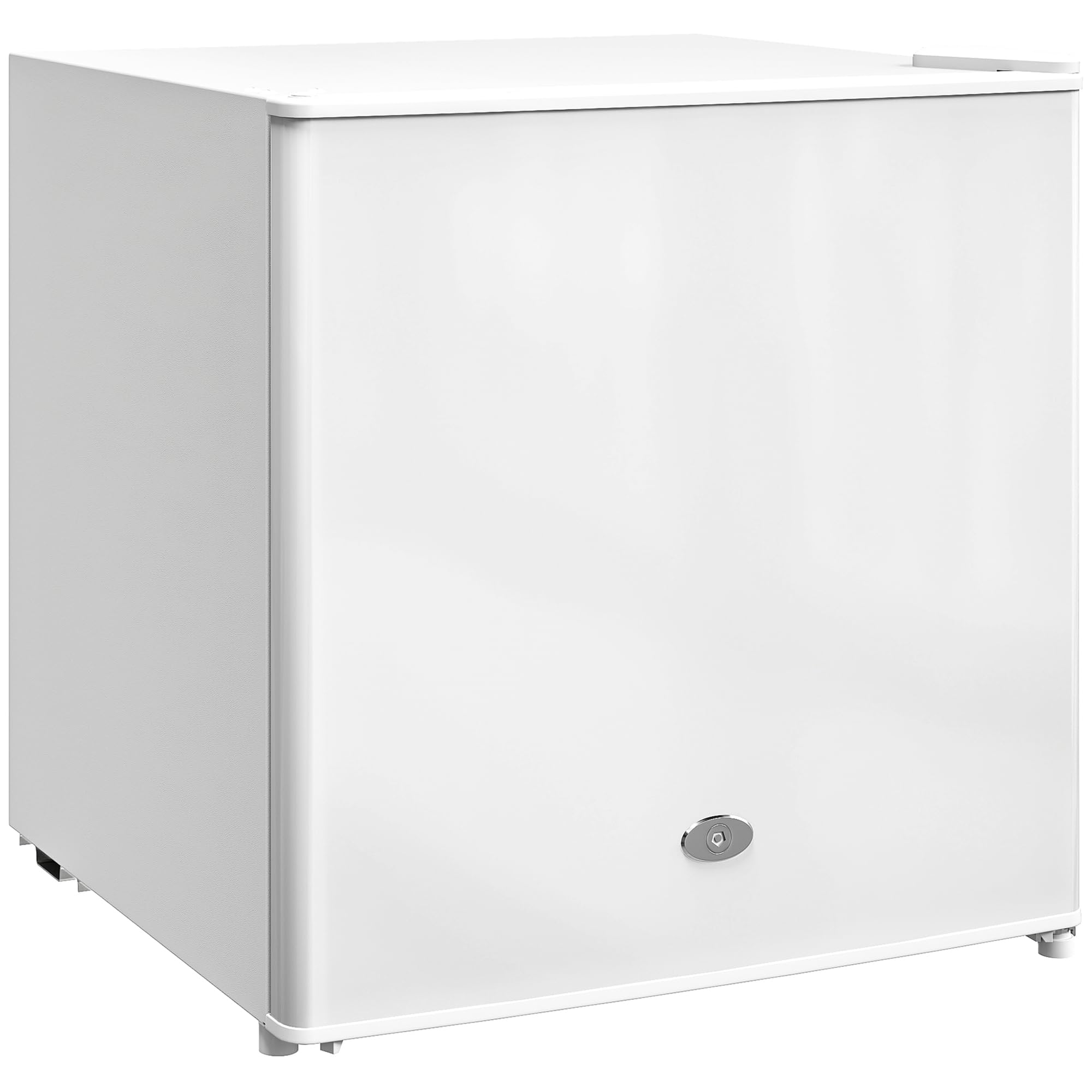 HOMCOM Tabletop Mini Freezer with 35 Litre Capacity, Small Freezer with Reversible Door, Adjustable Temperature and Removable Wire Shelf for Bedrooms, Home Office, Silver Tone — view 13