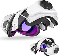 Adjustable Head Strap with 7000mAh Battery Pack Compatible with Oculus Quest 2, Replacement Elite Strap for Meta/Quest 2, Comfort in VR Quest 2 Accessories for Kids and Adult