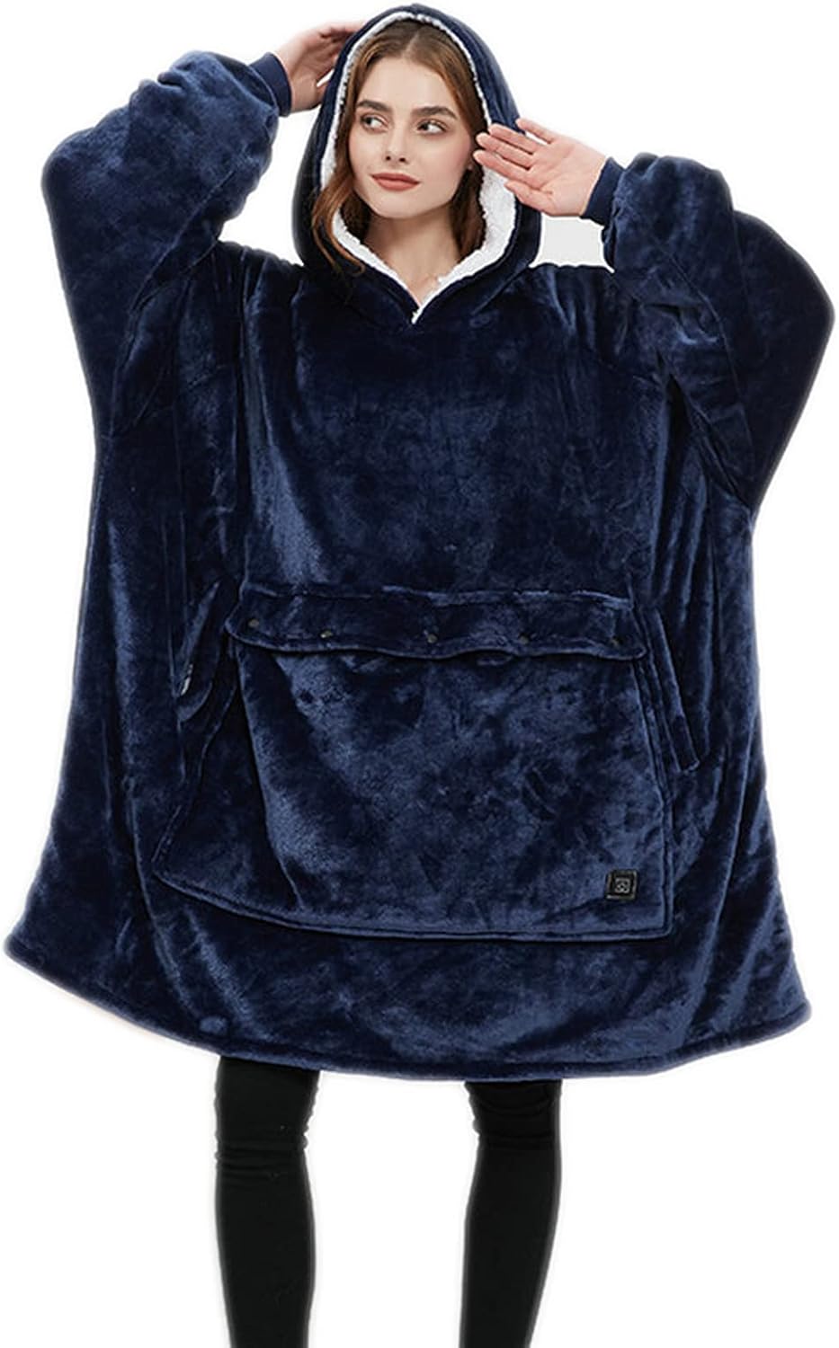 Haletia USB Electric Heated Hoodie Blanket Oversized Ultra Soft Warm