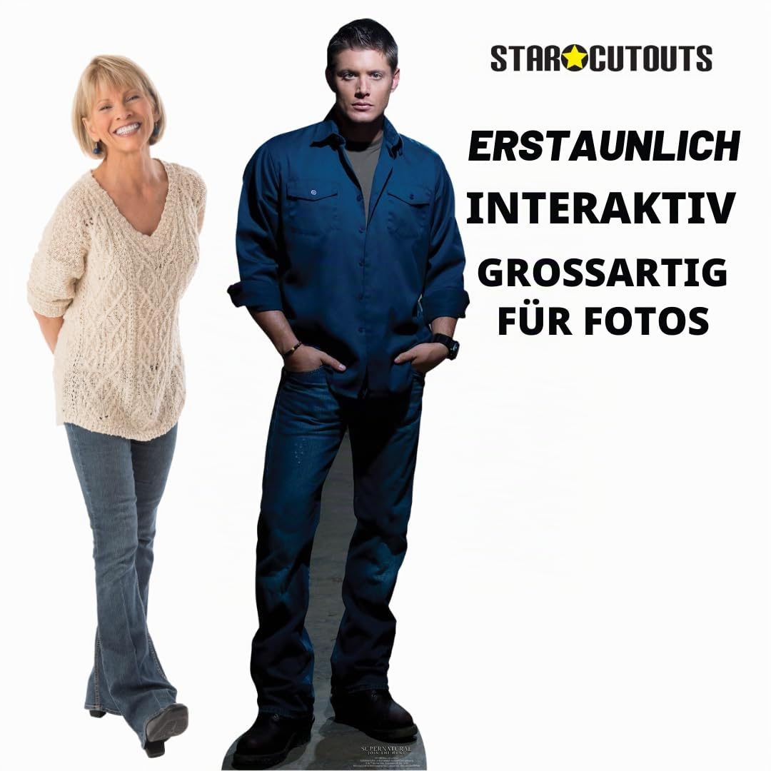 Supernatural Pappaufsteller Dean Winchester/Jensen Ackles enthält zusätzlich einen Tisch-Pappaufsteller gratis