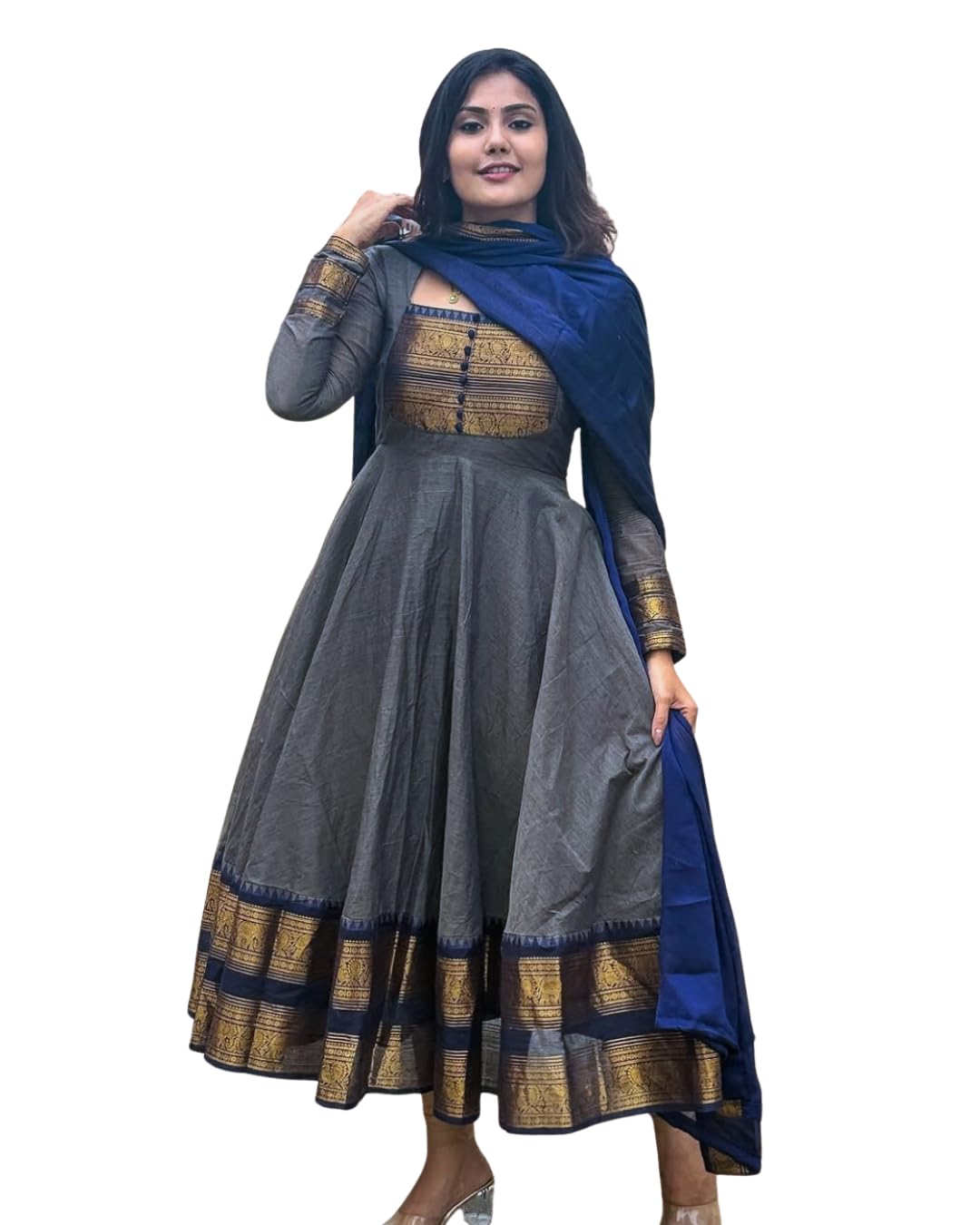 Chanderi Cotton Fabric with Jacquard Weaving and Zari Border, Traditional Indian Ethnic Wear Material for Weddings, Festivals, and Special Occasions-image-28