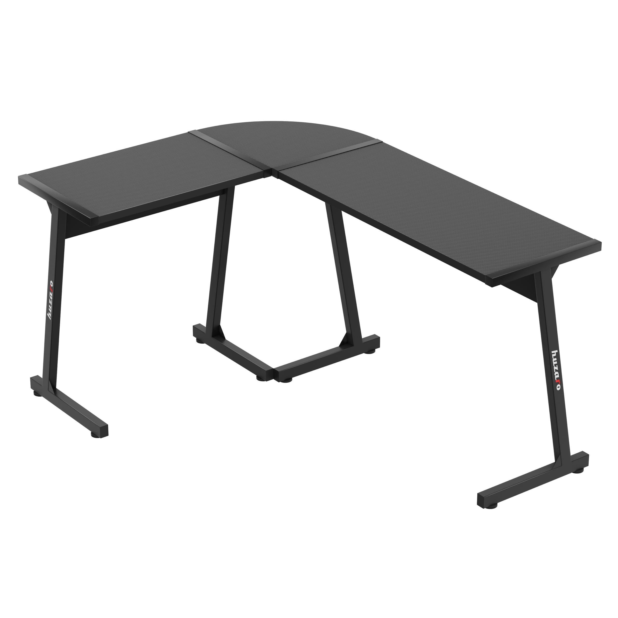 huzaro Hero 6.0 Bureau d'angle en Forme de L, Poste Gamer, 147x112cm, Noir
