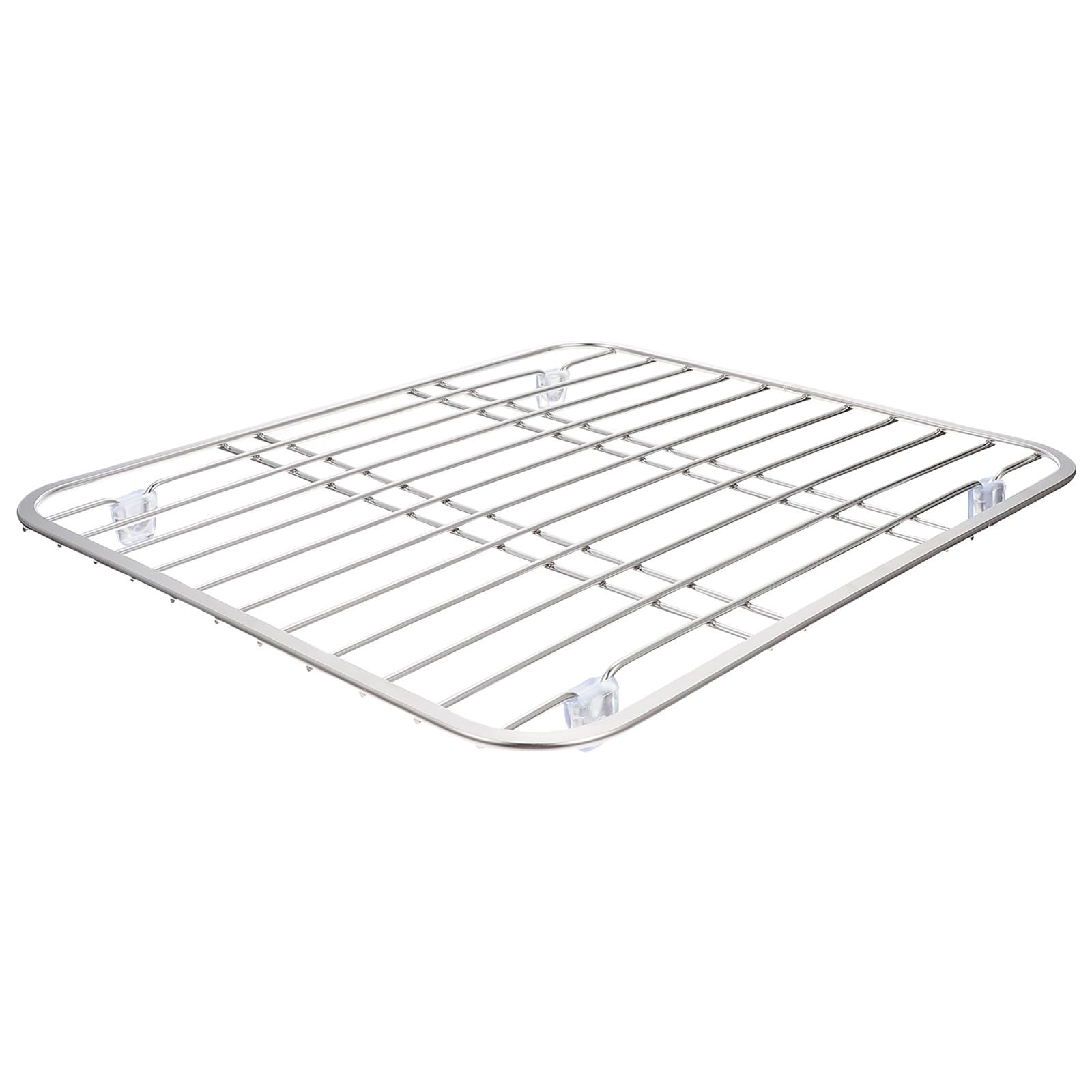 Escurridor plegable SHOWERORO de acero inoxidable para fregadero y utensilios de cocina