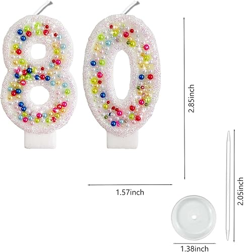 Miniatura 109 de Velas de números con purpurina de oro rosa de 2.8 pulgadas, muchos colores, regalos de cumpleaños de 22 años, velas de cumpleaños, velas de números