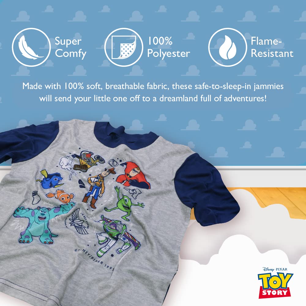 Disney Boys' Mickey Avengers Toy Story 5-Piece Pajama Set