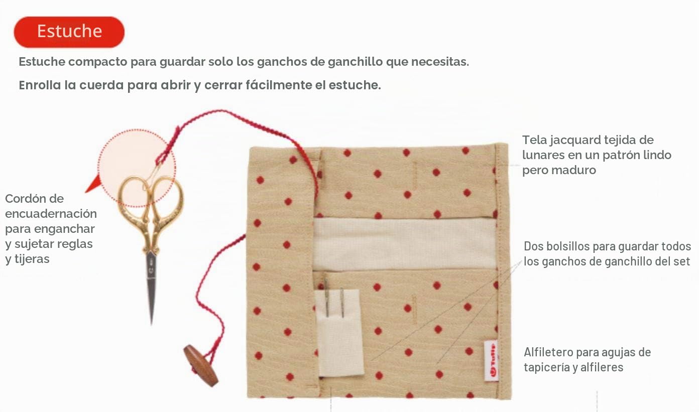 Tulip Etimo Red Set de Ganchillos Softgrip - 1 pieza