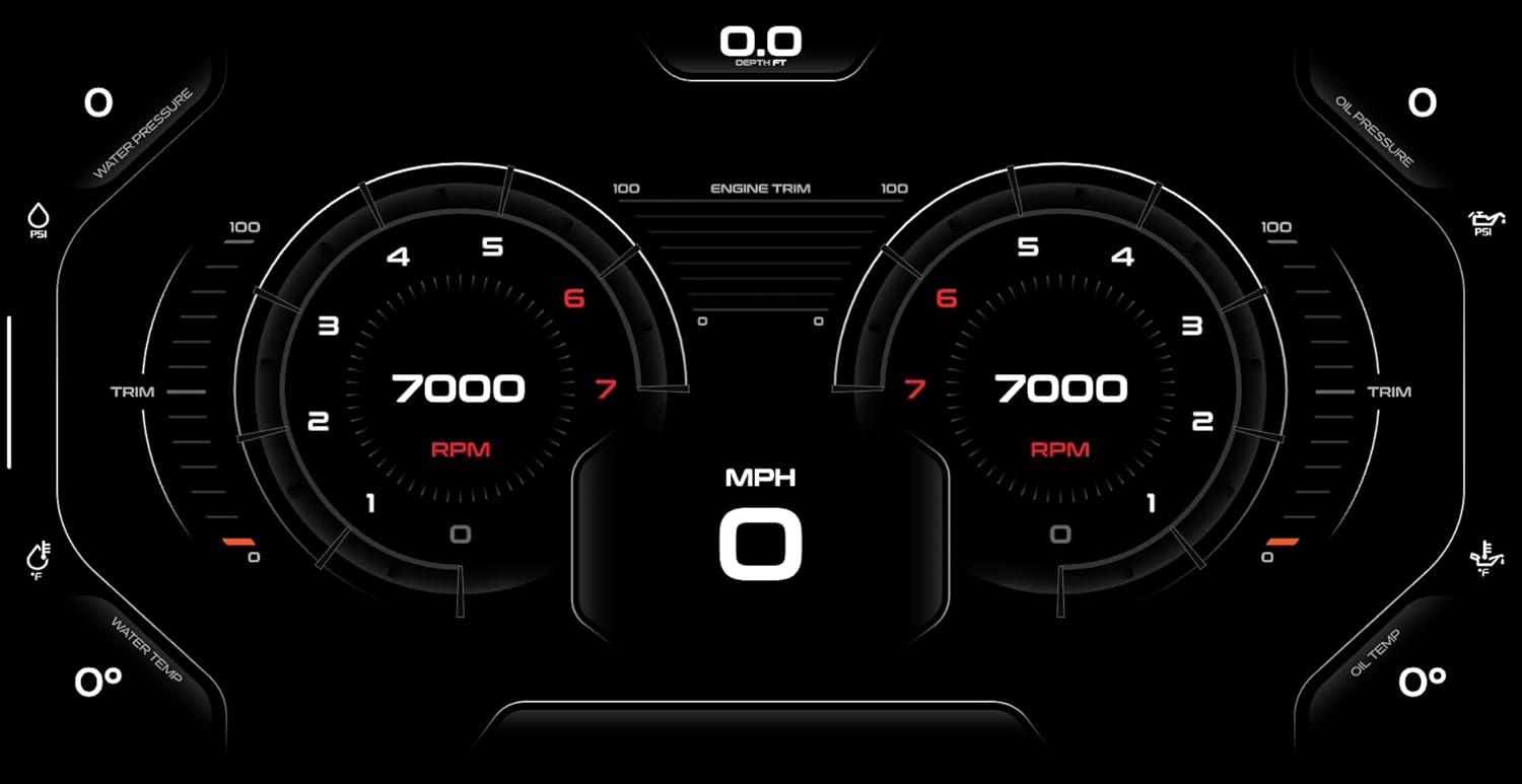 iCandy Marine Media Server and Gauge Package Compatible with Garmin and Simrad Multifunction Displays