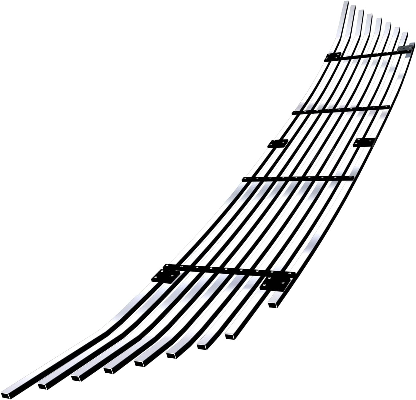 APS Compatible with Nissan Murano 2015-2018 Lower Bumper Stainless Steel 8x6 Billet Front Grill Grille Insert N66392C