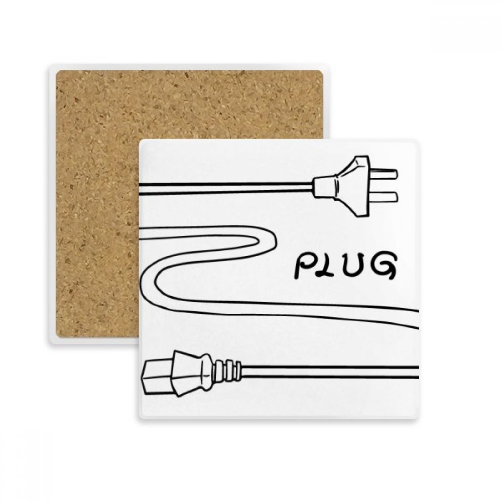Coaster absorbant multicolore avec dessin de main carré pour vos tasses et verres au quotidien