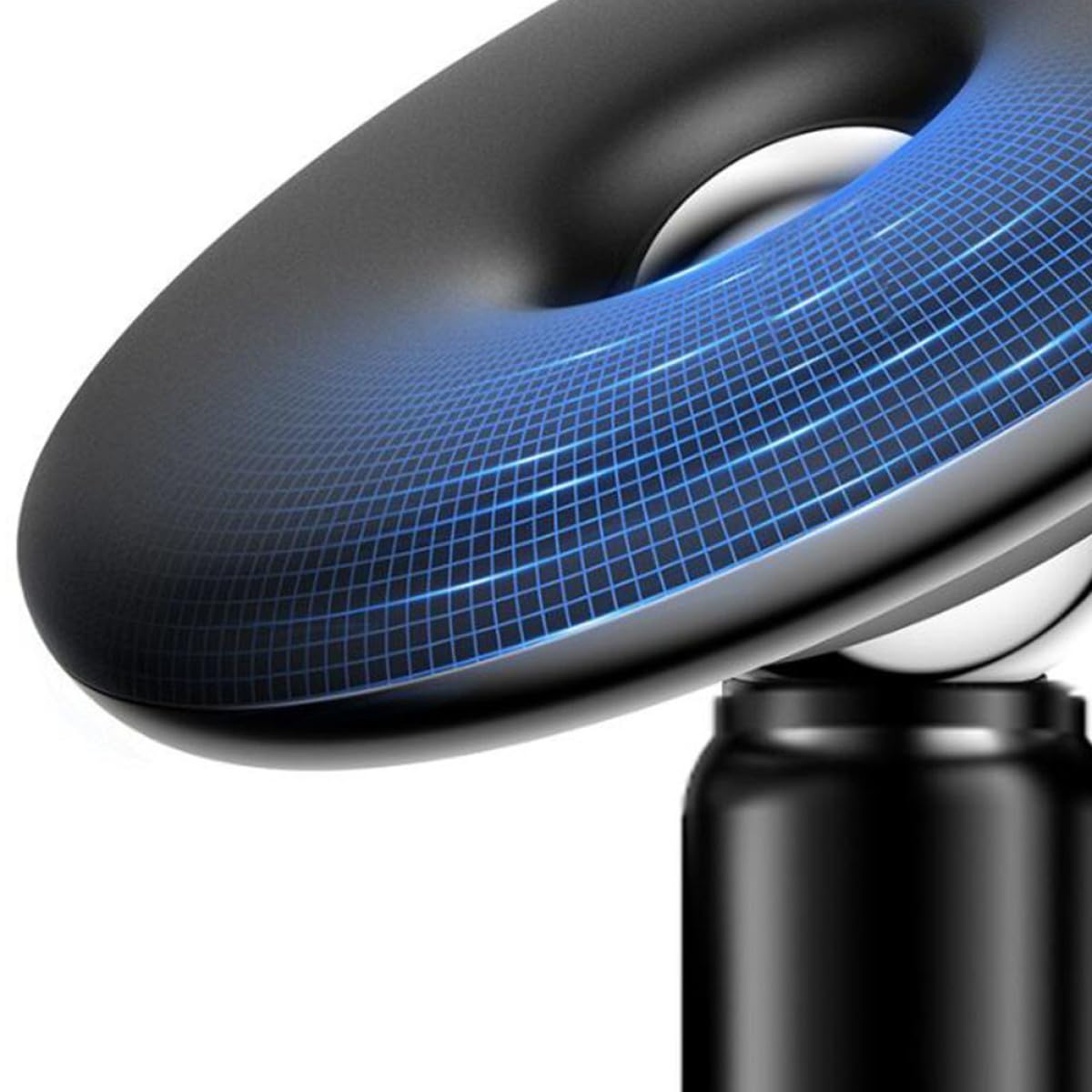 jojofuny 3pezzi Supporto Magnetico Per Telefono Auto Lega Di Alluminio Rotazione e Installazione Facile Compatibile Con Tutti Modelli Di Smartphone Nero