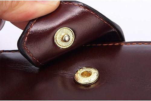 Miniatura 7 de LUYILA Bolso de mano largo de cuero para hombre, bolso de mano para viaje, pasaporte, negocios, funda para teléfono celular, tarjetero (color