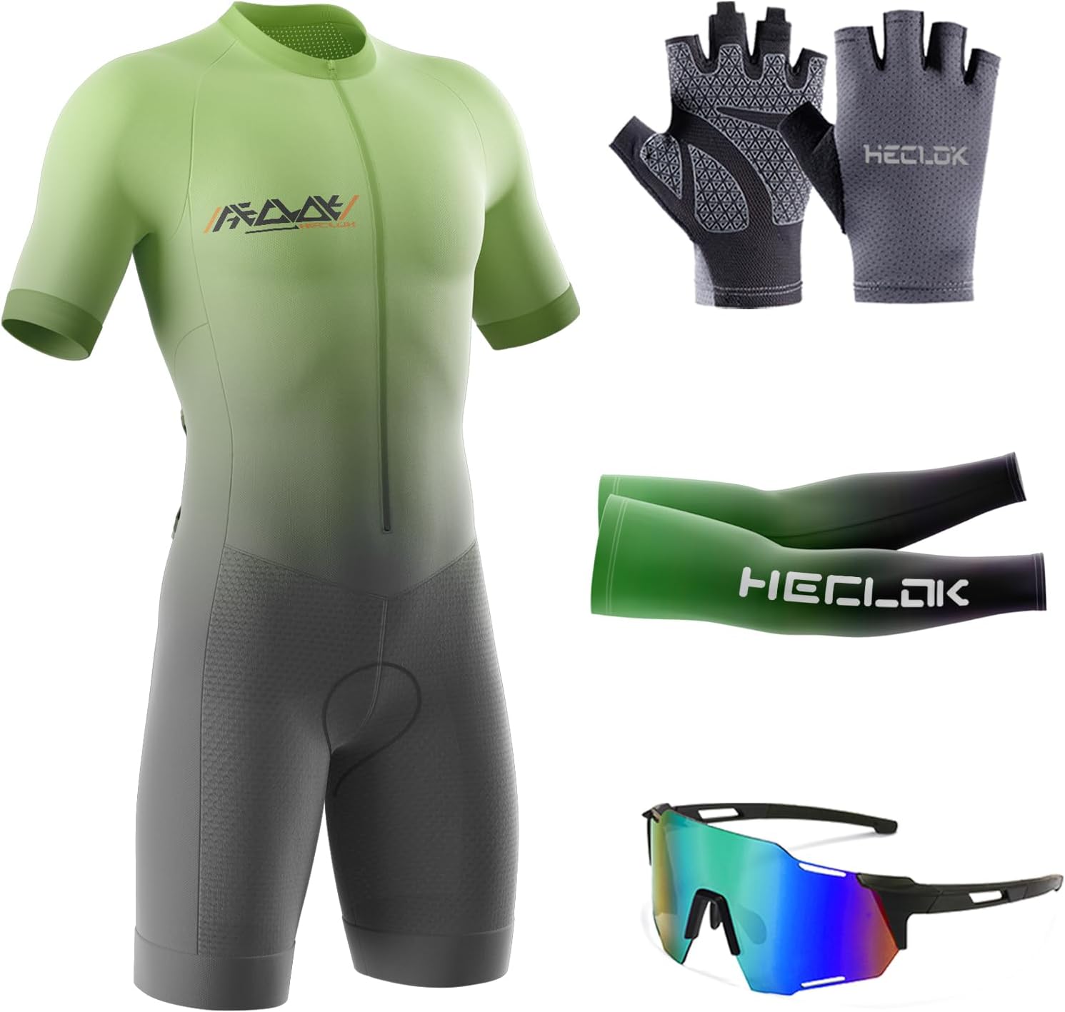 Mens One-Piece Trisuit,Short Sleeve Speedsuit Skinsuit Trisuit with Storage Pocket,Pattern Can Be Customized