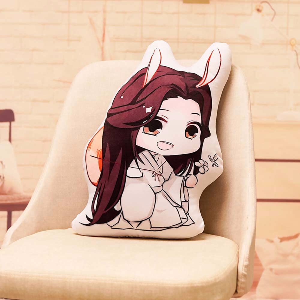 Coussin Tian Guan Ci Fu 45cm - Peluche Douce Xie Lian & Hua Cheng - Déco Anime