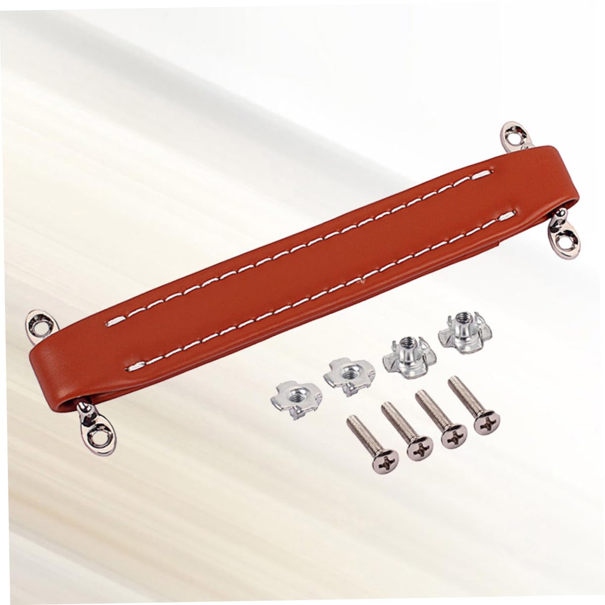 Vintage Style Gitarrenverstärker Griffgurt Für Amp Lautsprecher Aus Pu Leder Hellbraun Langlebiger Tragegurt Mit Metallstäben Für Audio Verstärker Griffe Für Lautsprecherboxen