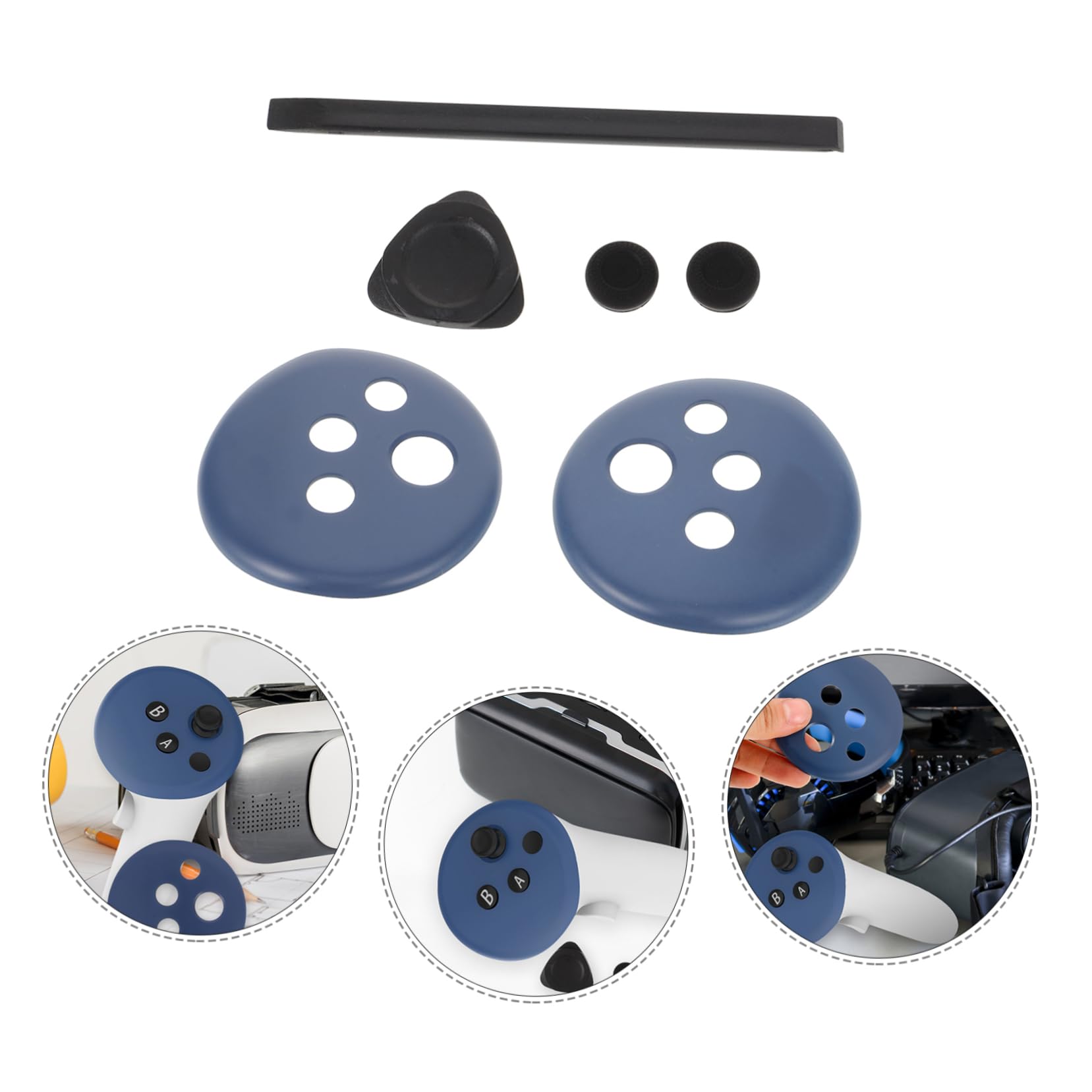 Uonlytech 3sets Cover Protettiva Per Controller Vr Sostituzione Facile Design Accessorio Anti- Compatibile Con Controller Vr Installazione