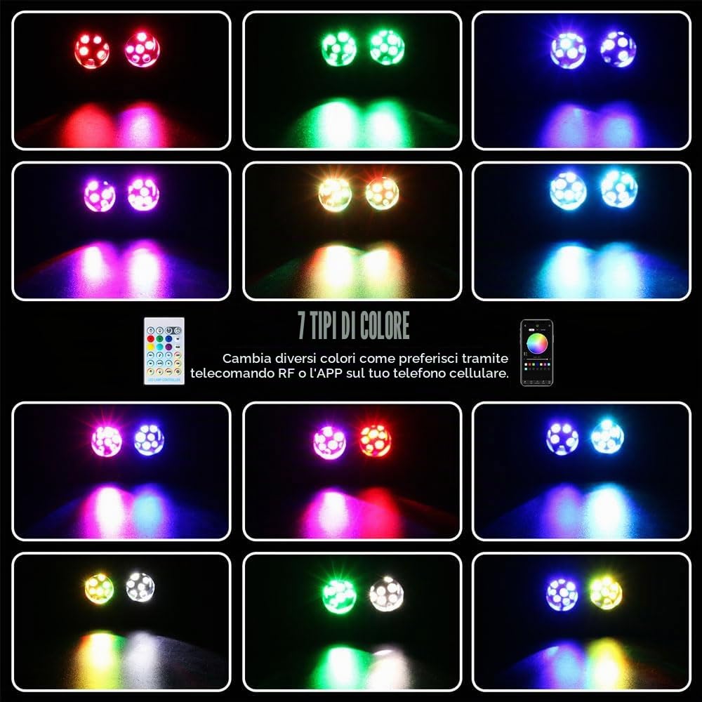 VASTFIRE 32W Auto Tetto Fibra Ottica Starry Sky Light 1200 Pezzi 3 m Meteor Twinkle 2 in 1 Dual Port Motor App Bluetooth Sound Control Plafoniera per Decorazione Auto (Porta doppia 1200pcs*3m*0.75mm)