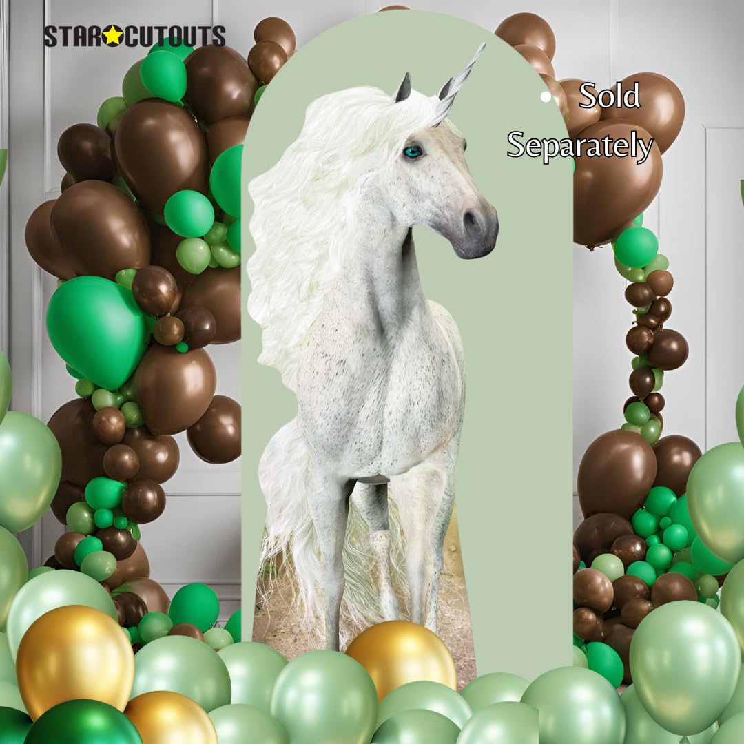STAR CUTOUTS, Multi-Colour, 185 x 67 x 185 cm Life Size Cut Out with Mini Version, Cardboard, Unicorn Gift and Party