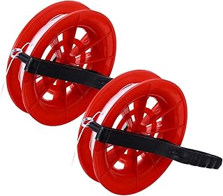 ibasenice 2pcs Wire Wheel Line Spooling Machines String Spool Winder Fly Line Winder Kite Reel Abs Shaft Hand