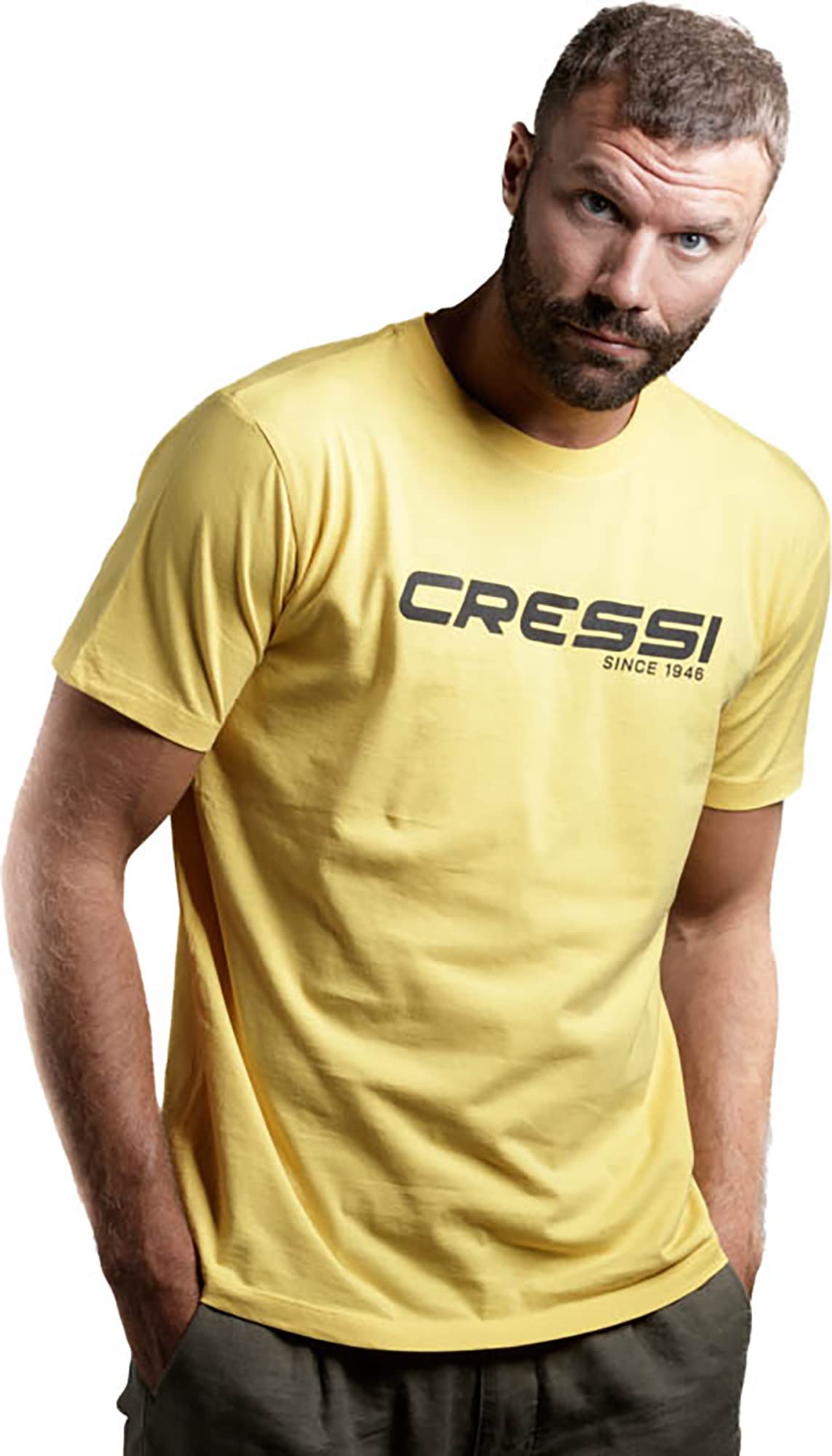 Cressi T-Shirt, Man, Yellow Black, L