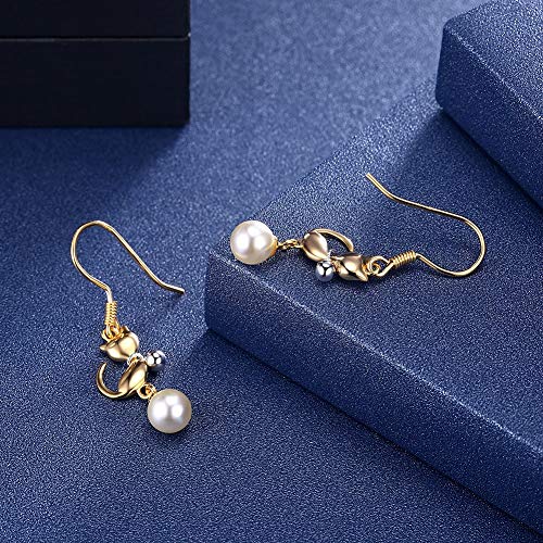 Pendientes de gato de plata S925 el regalo ideal de cumpleaños 2